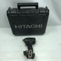 ◇◇ HITACHI 日立 電動工具 インパクトドライバ ケース付 コードレス式 WH14DDL2 ブラック Cランク