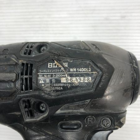  HITACHI 日立 電動工具 インパクトドライバ ケース付 コードレス式 WH14DDL2 ブラック