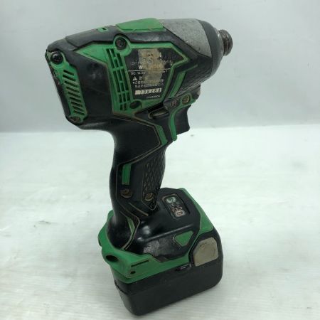  HITACHI 日立 インパクトドライバ 充電器・充電池2個・ケース付 コードレス式 WH14DDL グリーン