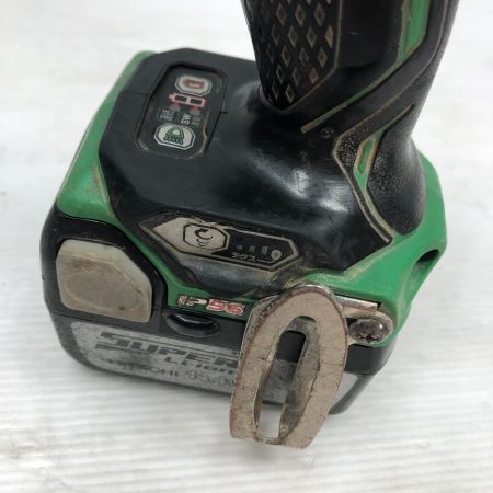  HITACHI 日立 インパクトドライバ 充電器・充電池2個・ケース付 コードレス式 WH14DDL グリーン