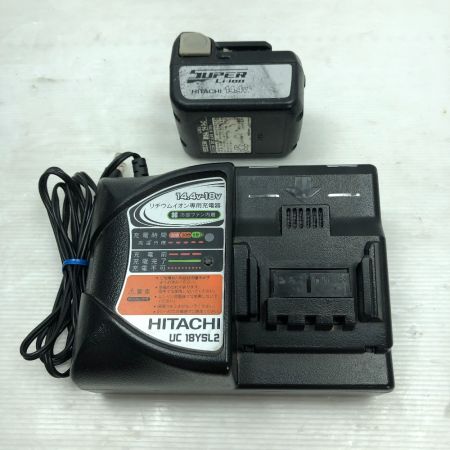  HITACHI 日立 インパクトドライバ 充電器・充電池2個・ケース付 コードレス式 WH14DDL グリーン