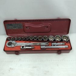 ◇◇ KTC ケーティーシー ラチェットセット ハンドツール ケース付 B3013R レッド Cランク