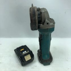 ◇◇ MAKITA マキタ ディスクグラインダー 電動工具 バッテリー付 コードレス式 GA402D ブルー Cランク