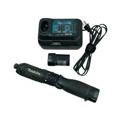 ◇◇ MAKITA マキタ ペンインパクトドライバ 電動工具 充電器・充電池2個 TD022D ブラック Cランク