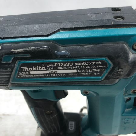  MAKITA マキタ ピンタッカ コードレス式 18v 42378 充電器・充電池2個・ケース付 PT353DZK ブルー