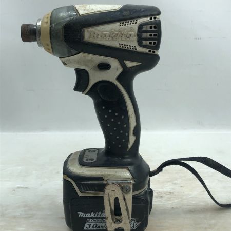  MAKITA マキタ インパクトドライバ 充電器・充電池2個・ケース付 外蓋欠品 TD133D ホワイト