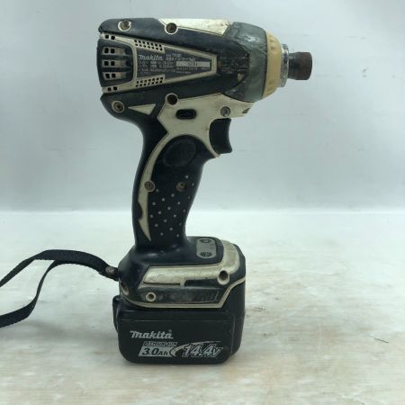  MAKITA マキタ インパクトドライバ 充電器・充電池2個・ケース付 外蓋欠品 TD133D ホワイト