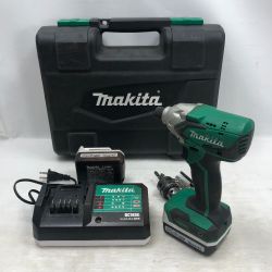 ◇◇ MAKITA マキタ インパクトドライバ 充電器・充電池2個・ケース付 コードレス式 M697DSX グリーン Cランク