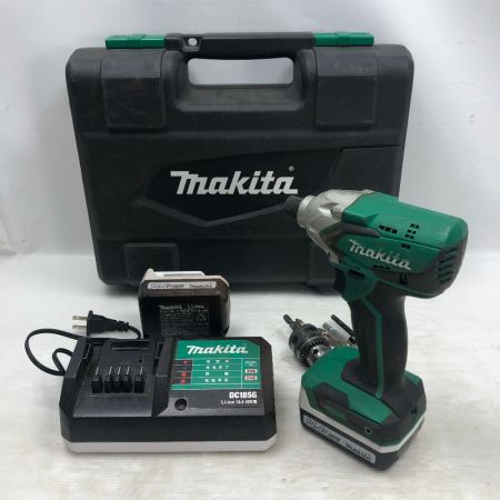  MAKITA マキタ インパクトドライバ 充電器・充電池2個・ケース付 コードレス式 M697DSX グリーン