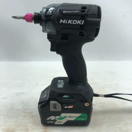  HiKOKI ハイコーキ インパクトドライバ 充電器・充電池1個 36v J8300650 WH36DC ブラック