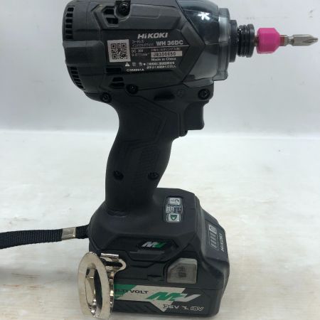 HiKOKI ハイコーキ インパクトドライバ 充電器・充電池1個 36v J8300650 WH36DC ブラック