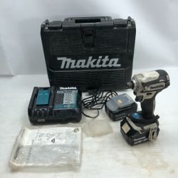 ◇◇ MAKITA マキタ インパクトドライバ 充電器・充電池2個・ケース付 コードレス式 18v 371083 TD171DRGXW ホワイト Cランク