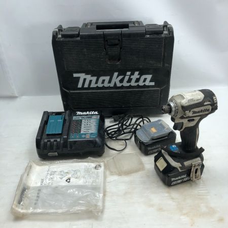  MAKITA マキタ インパクトドライバ 充電器・充電池2個・ケース付 コードレス式 18v 371083 TD171DRGXW ホワイト