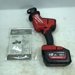 ◇◇ Milwaukee レシプロソー 充電池1個付 コードレス式 M18 FHZ-0X0 レッド Cランク