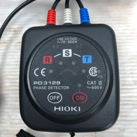  HIOKI 検相機 工具関連用品 ケース付 PD3129 ブラック