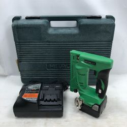 ◇◇ HITACHI 日立 タッカ 電動工具 充電器・充電池1個付 N14DSL グリーン Cランク