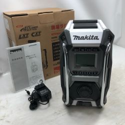 ◇◇ MAKITA マキタ 充電式ラジオ 付属品完備 コードレス式 40v MR001GZW ホワイト Sランク