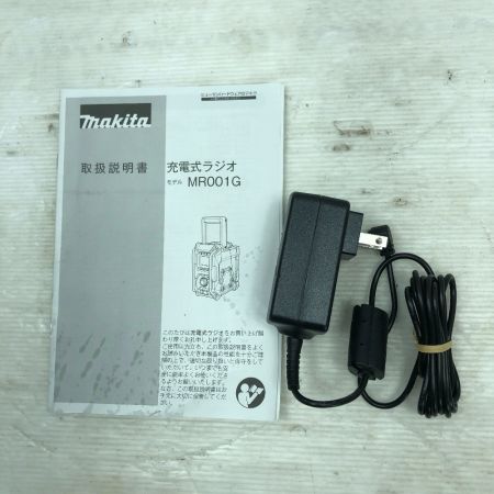  MAKITA マキタ 充電式ラジオ 付属品完備 コードレス式 40v MR001GZW ホワイト