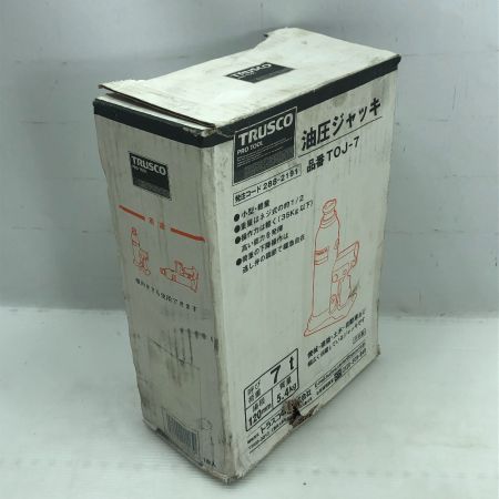  TRUSCO トラスコ 工具関連用品 油圧ジャッキ 本体のみ TOJ-7 オレンジ