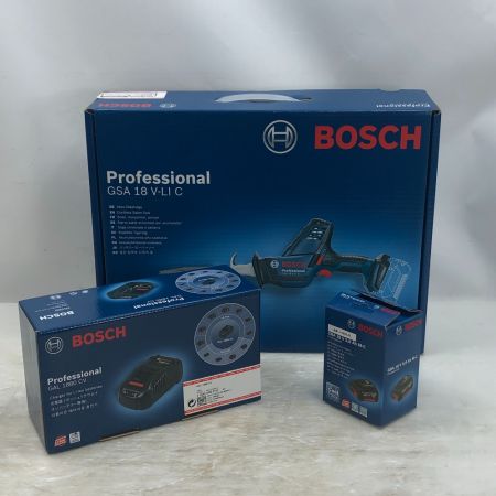  BOSCH ボッシュ レシプロソー 充電器・充電池1個 コードレス式 GSA18V-LIC ブルー