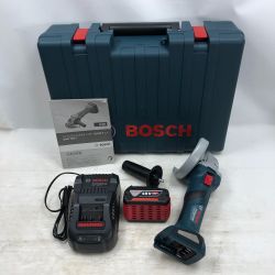 ◇◇ BOSCH ボッシュ グラインダー 充電器・充電池1個・ケース付 コードレス式 GWX18V-7 ブルー Sランク