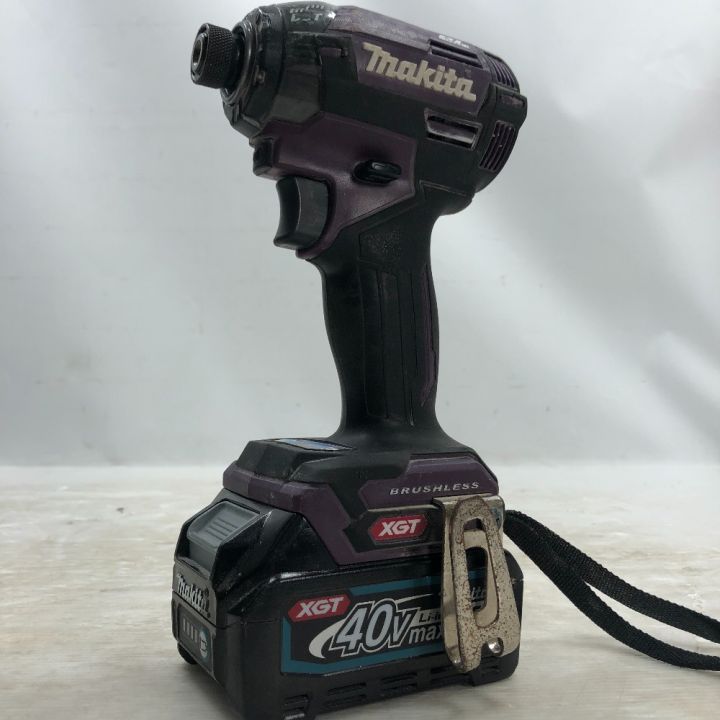 MAKITA マキタ インパクトドライバ 充電器・充電池2個・ケース付 コードレス式 TD002GDXAP パープル｜中古｜なんでもリサイクルビッグバン