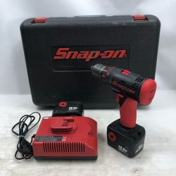 ◇◇ Snap-on スナップオン 電動工具 ドライバドリル 充電器・充電池2個・ケース付 CDRJ4450 レッド Cランク