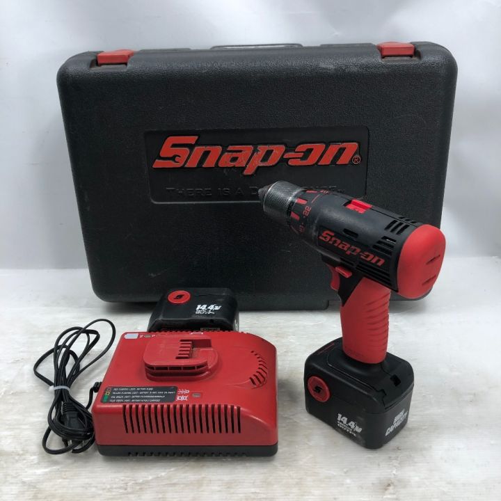 Snap-on スナップオン 電動工具 ドライバドリル 充電器・充電池2個・ケース付 CDRJ4450 レッド｜中古｜なんでもリサイクルビッグバン