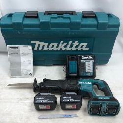 ◇◇ MAKITA マキタ レシプロソー 充電器・充電池2個・ケース付 コードレス式 JR360DZK ブルー Cランク
