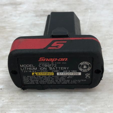  Snap-on スナップオン インパクトレンチ 電動工具 充電器・充電池1個付 コードレス式 CT761A レッド