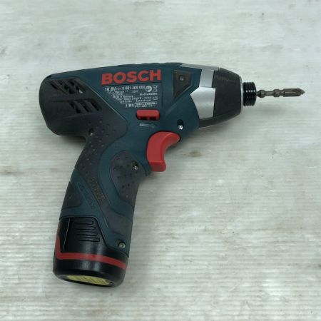  BOSCH ボッシュ インパクトドライバ 充電器・充電池2個付 コードレス式 GDR10.8V-LI グリーンV