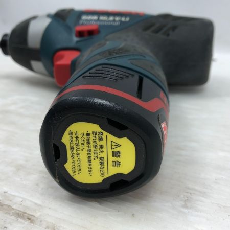  BOSCH ボッシュ インパクトドライバ 充電器・充電池2個付 コードレス式 GDR10.8V-LI グリーンV