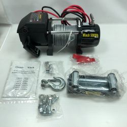 ◇◇  電動ウインチ 5000lbs(2268kg) 有線コントローラー・無線リモコン付 Cランク