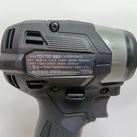 MAKITA マキタ インパクトドライバ TD173DRGXB ブラック 未使用品(S) コードレス式 18v 6.0Ah 393442