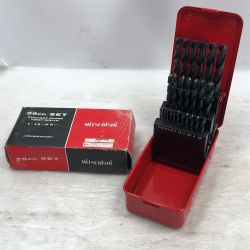 ◇◇ 三菱マテリア 鉄工ドリルセット 工具消耗品 付属品完備 SET25 レッド Bランク