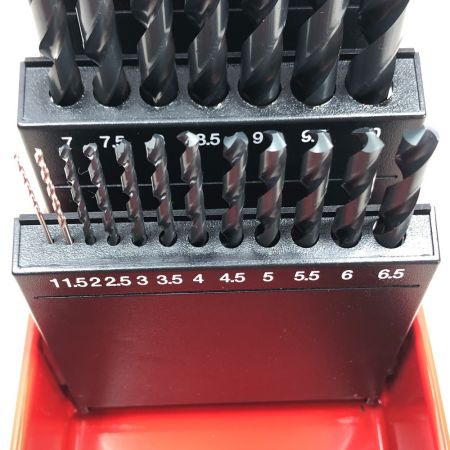  三菱マテリア 鉄工ドリルセット 工具消耗品 付属品完備 SET25 レッド