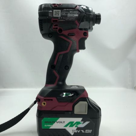  HiKOKI ハイコーキ インパクトドライバ 程度B 充電器・充電池1個・ケース付 36v J2107096 WH36DC レッド