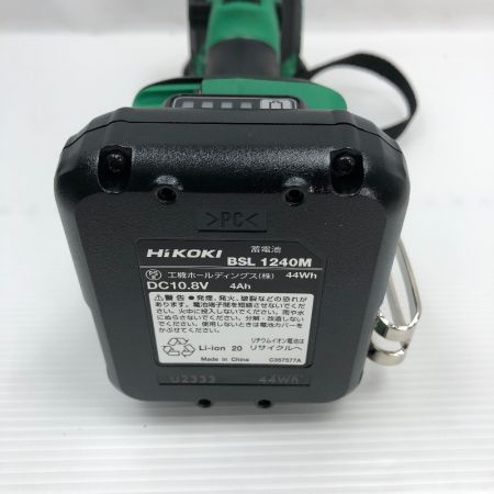  HiKOKI ハイコーキ インパクトドライバ 充電器・充電池2個・ケース付 コードレス式 WH12DCA グリーン