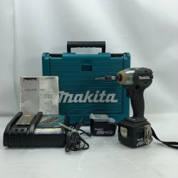 ◇◇ MAKITA マキタ ソフトインパクトドライバー 充電器・充電池2個・ケース付 コードレス式 TS131DRMXB ブルー Cランク