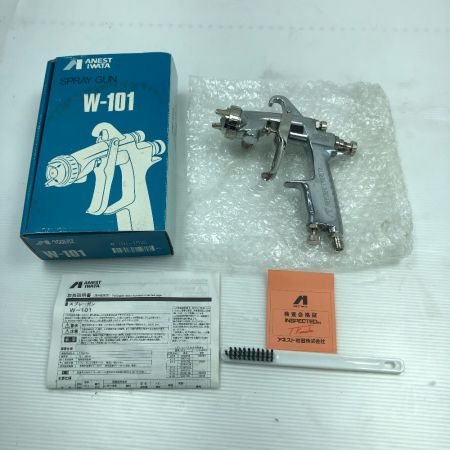  ANEST IWATA スプレーガン エアツール 塗料カップ付き W-101/4GF-U シルバー
