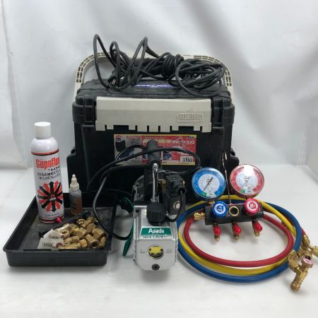  アサダ 真空ポンプ ケース付 コード式 100v 1.8CFM グレー