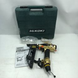 ◇◇ HiKOKI ハイコーキ エアツール エア釘打ち ケース付 N5004HMF ゴールド Cランク