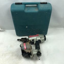 ◇◇ MAKITA マキタ 工具 エアツール エア釘打ち ケース付 常圧 AN611 レッド Cランク