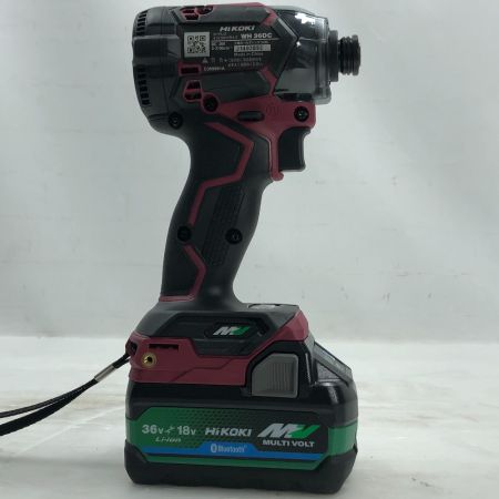  HiKOKI ハイコーキ 電動工具 インパクトドライバ 充電器・充電池1個・ケース付 コードレス式 WH36DC フレアレッド