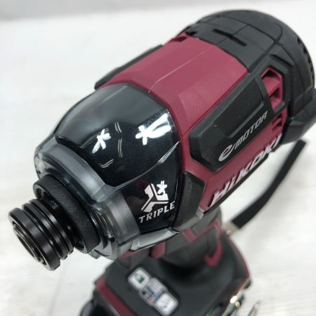  HiKOKI ハイコーキ 電動工具 インパクトドライバ 充電器・充電池1個・ケース付 コードレス式 WH36DC フレアレッド