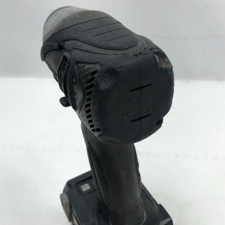  HITACHI 日立 インパクトドライバ 電動工具 充電池1個付 コード式 WH14DBAL ブラック