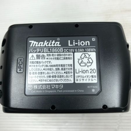  MAKITA マキタ 電動工具 バッテリー BL1860B ブラック