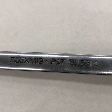  Snap-on スナップオン 工具 ハンドツール コンビネーションレンチ SOEXM19 シルバー