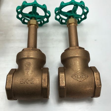  東洋バルヴ 工具関連用品 バルブ 本体のみ 青銅5K-2 ゴールド