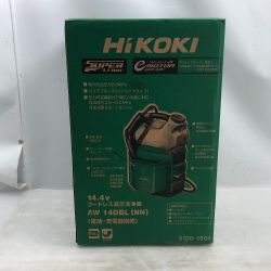 ◇◇ HiKOKI ハイコーキ 工具 大型機械 高圧洗浄機 HiKOKI AW14DBL(NN) グリーン 程度A 付属品完備 14.4v AW14DBL(NN) グリーン Aランク